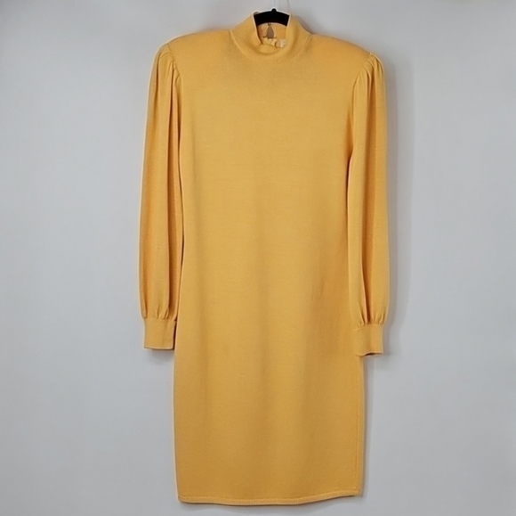 butter yellow bodycon dress MINERVA MINI DRESS